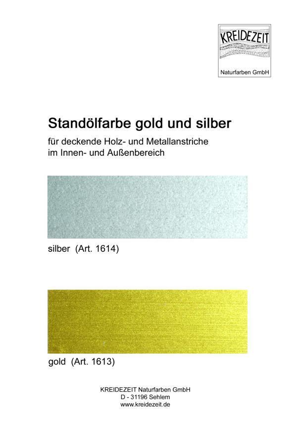 Standölfarbe-Schlussanstrich-vollfett - gold 0,125l