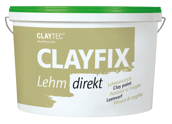 CLAYFIX Lehm direkt Streichputz Farbtöne 1-6 10 kg